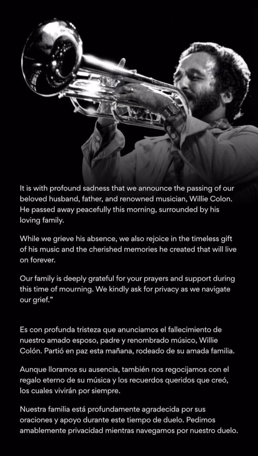 🎸 ¿La última canción de Willie Colón fue sobre el amor con Col...