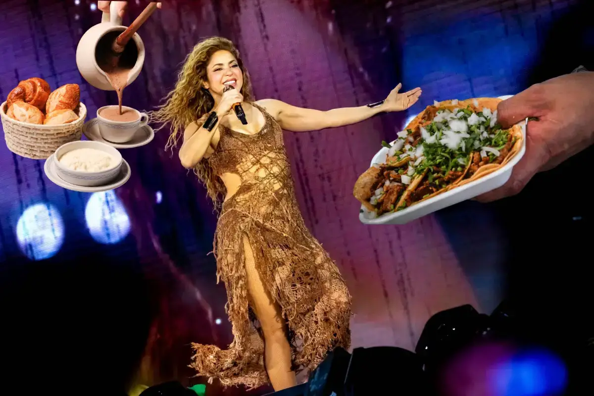 Comida para no morir de hambre después del concierto de Shakir...