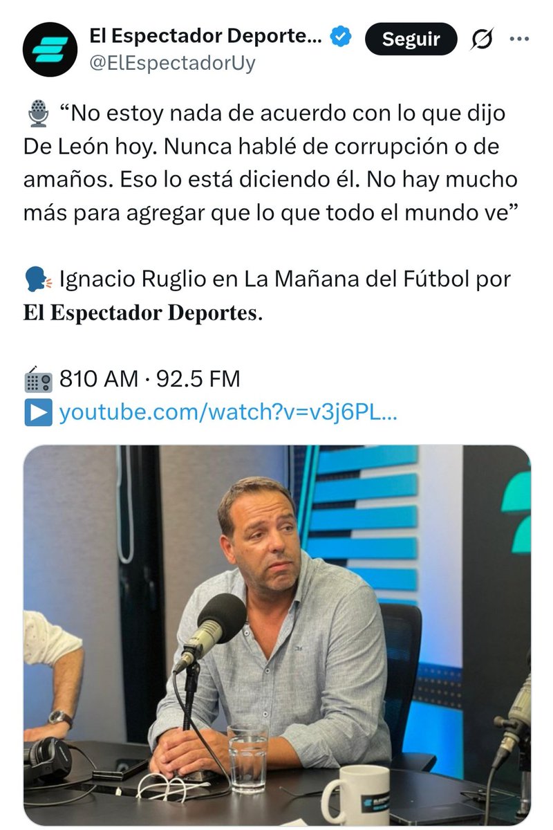 ¿Ruglio se cree que nadie escucha? Ruglio dice no ...