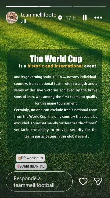 ¿A quién le importa si Iran se va del Mundial? Tí...