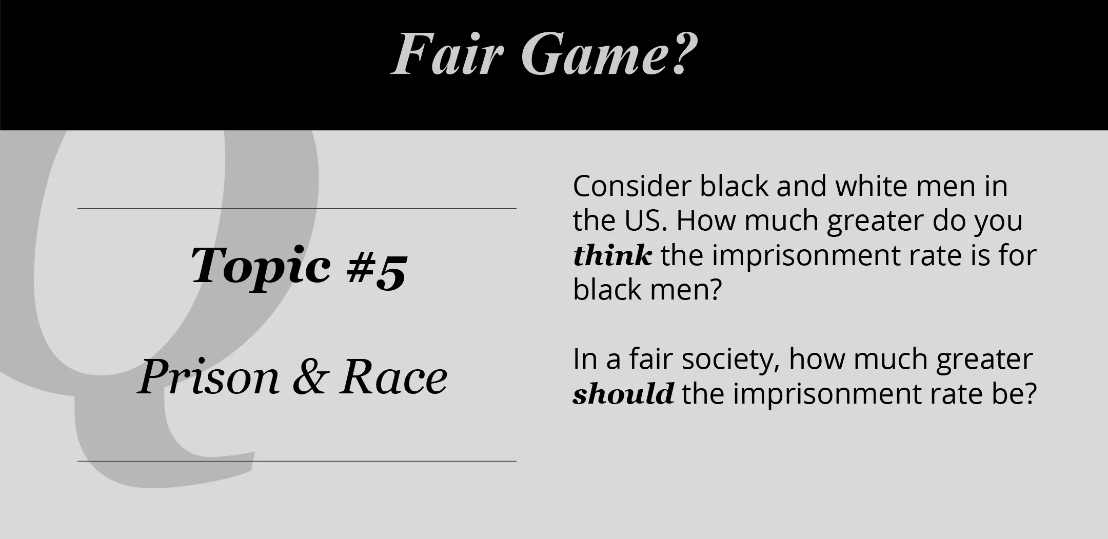 ¿Por qué están en prisión los que deberían estar libre?</h...