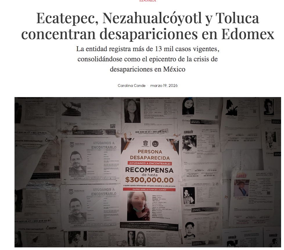 ¿Ecatepec es la capital de las desapariciones en Edomex? 🔍