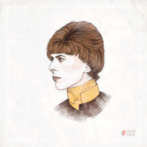 👀 ¿50 Años de Narices y Pelos Bowie en un Solo GIF